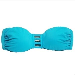 Victoria’s Secret Strappy Blue Bandeau Swim Top Size S